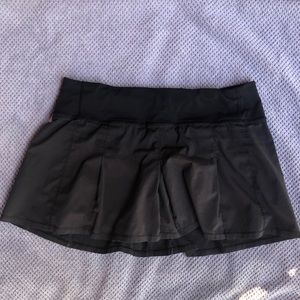 LULULEMON SHORTS SKIRT 10 Black Charcoal
